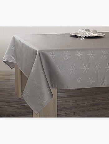 Nappe Lurex Entretien facile - Anthracite Argenté