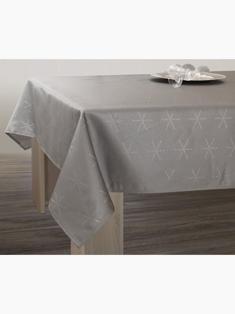 Nappe Lurex Entretien facile - Gris Argenté Gris - Kiabi