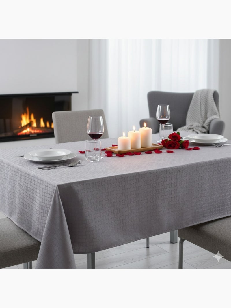Nappe maillon tissu jacquard Gris clair - Kiabi
