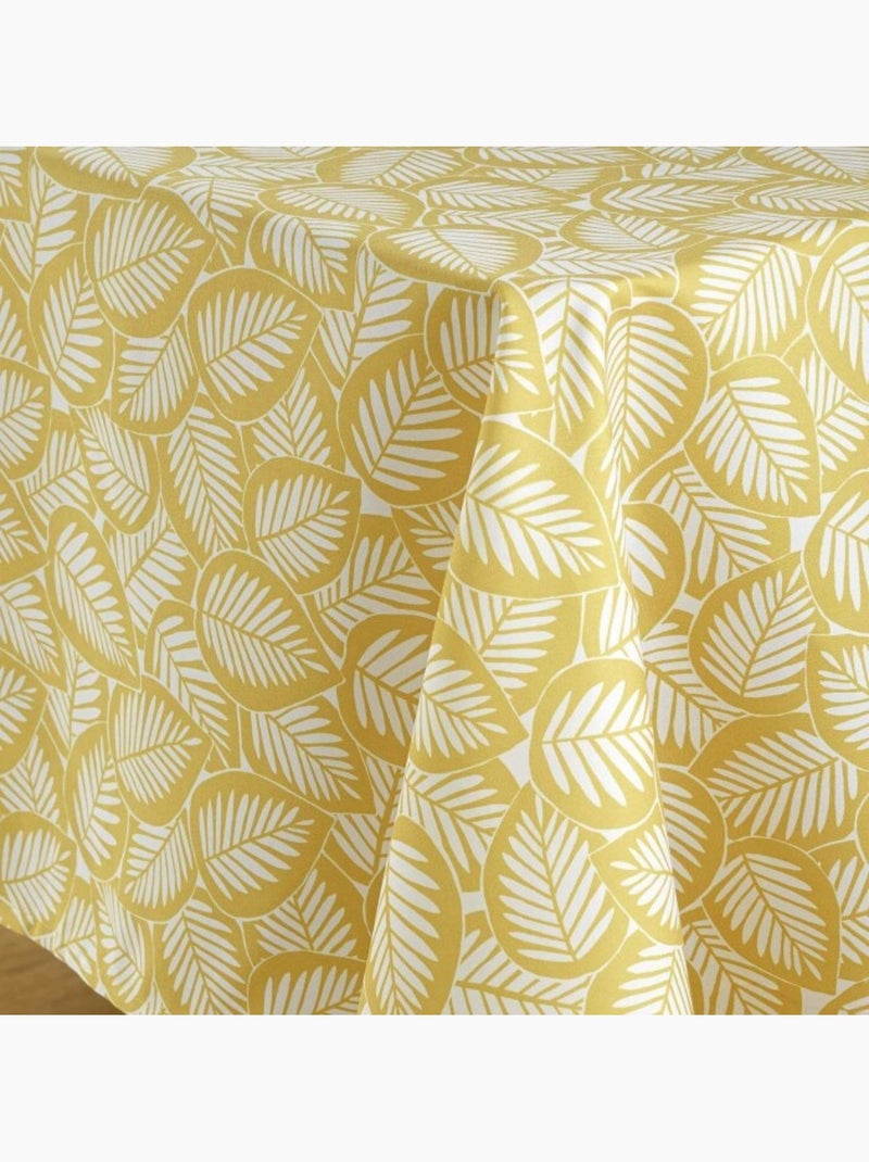Nappe microfibre imprimee divany Jaune - Kiabi