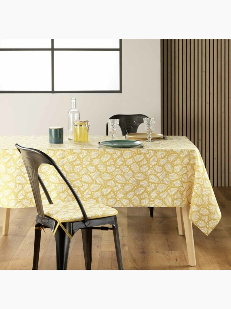 Nappe microfibre imprimee divany Jaune - Kiabi