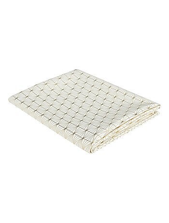 Nappe motif géométrique doré 140x250cm