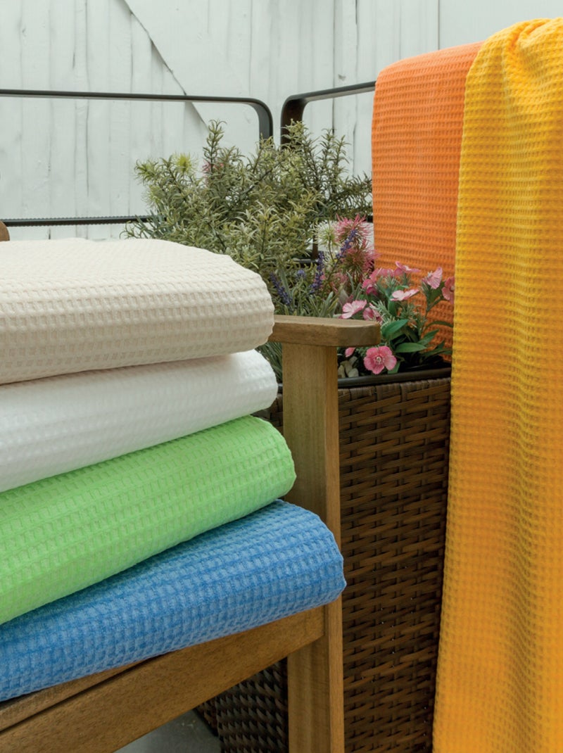 Nappe nid d'abeille SUMMER Bleu - Kiabi