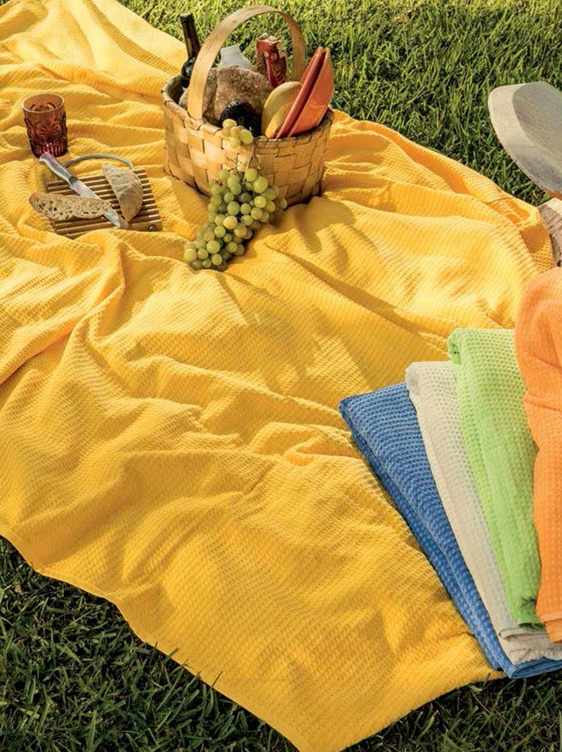 Nappe nid d'abeille SUMMER Bleu - Kiabi