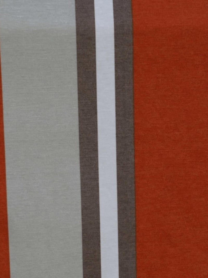 Nappe plastifiée à rayures extérieure Orange - Kiabi