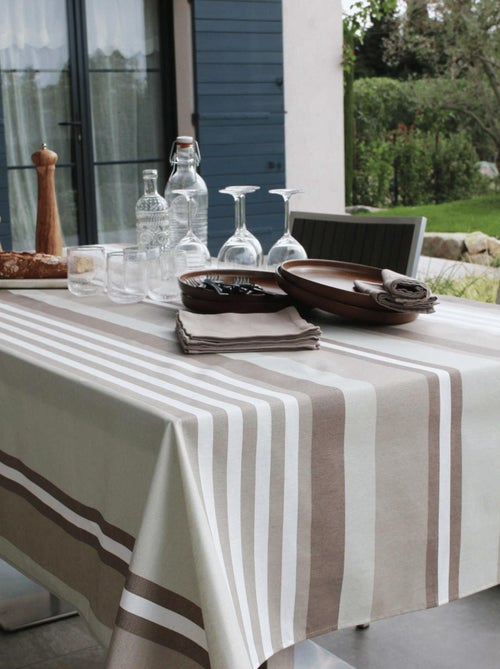 Nappe plastifiée à rayures extérieure - Kiabi