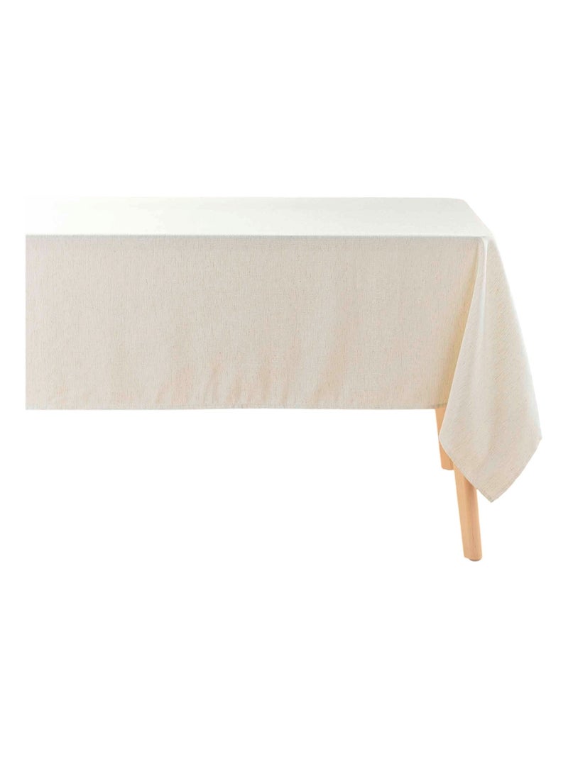 Nappe polyester et lin 140 x 240 cm Paulina Beige - Kiabi