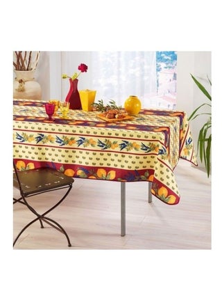 Nappe provençale rectangle anti-tâches polyester - Promo Linge