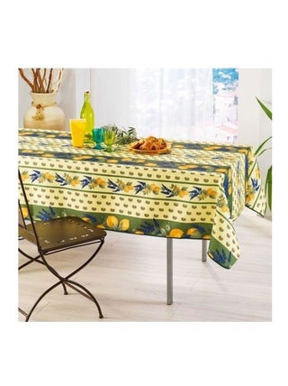 Nappe provençale rectangle anti-tâches polyester - Promo Linge