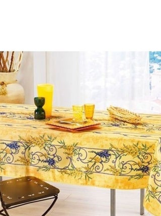 Nappe Provençale Rectangle AntiTâche Glycine 100% Polyester