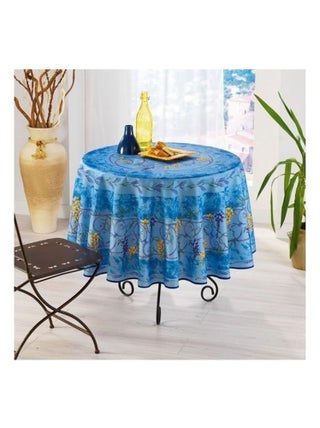 Nappe Provençale Ronde AntiTâche Glycine 100% Polyester