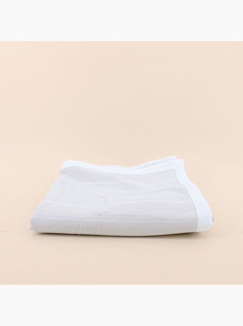 Nappe rayée écrue 140x240cm - Kiabi
