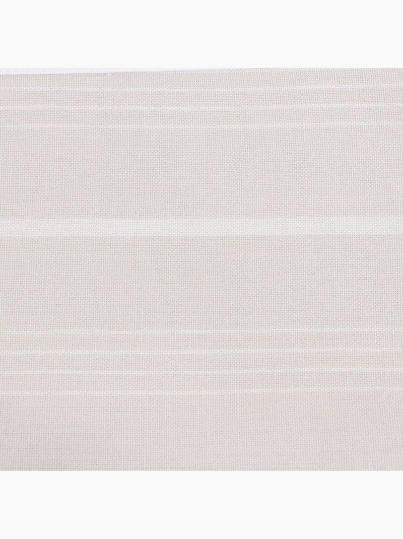 Nappe rayée écrue 140x240cm Beige - Kiabi