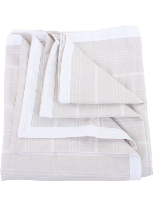 Nappe rayée écrue 140x240cm - Kiabi