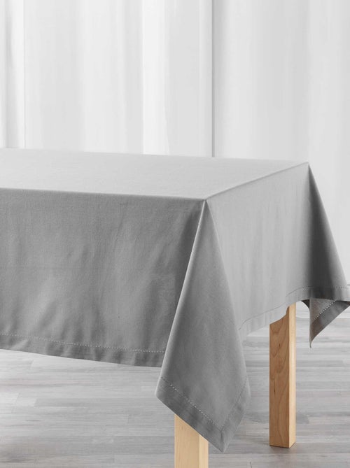 Nappe rectangle 140x240cm Charlines gris - Kiabi