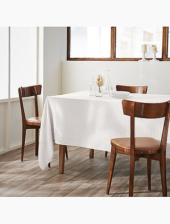 Nappe rectangle + 6 serviettes de table – Double gaze de coton GAÏA