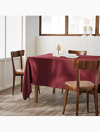 Nappe rectangle + 6 serviettes de table – Double gaze de coton GAÏA