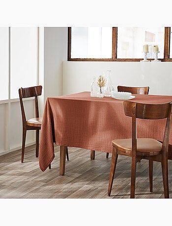 Nappe rectangle + 6 serviettes de table – Double gaze de coton GAÏA