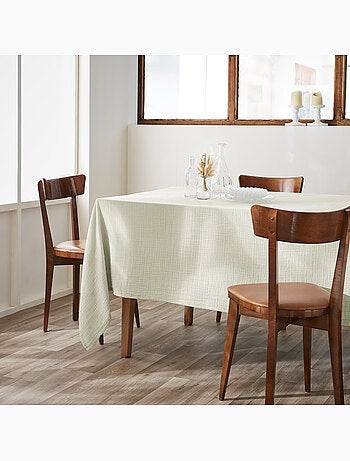 Nappe rectangle + 6 serviettes de table – Double gaze de coton GAÏA