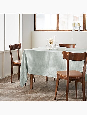 Nappe rectangle + 6 serviettes de table – Double gaze de coton GAÏA