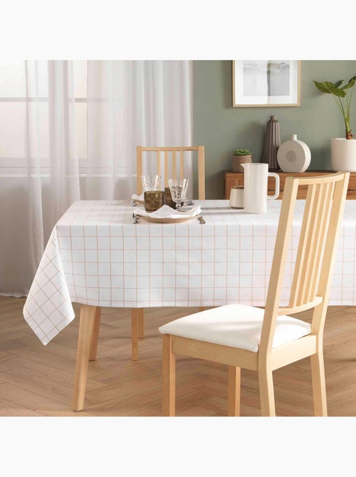 Nappe rectangle à carreaux en polycoton - Kiabi
