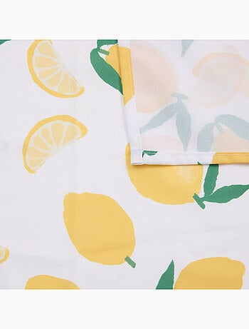 Nappe rectangle anti tache imprimée citron