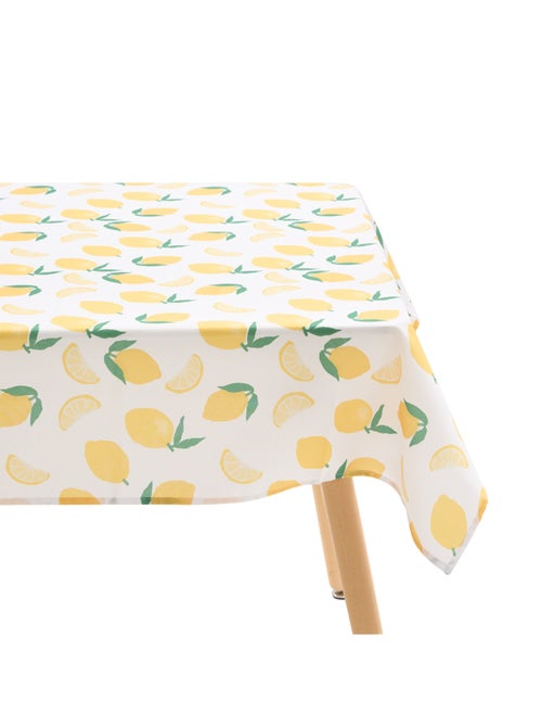 Nappe rectangle anti tache imprimée citron - Kiabi
