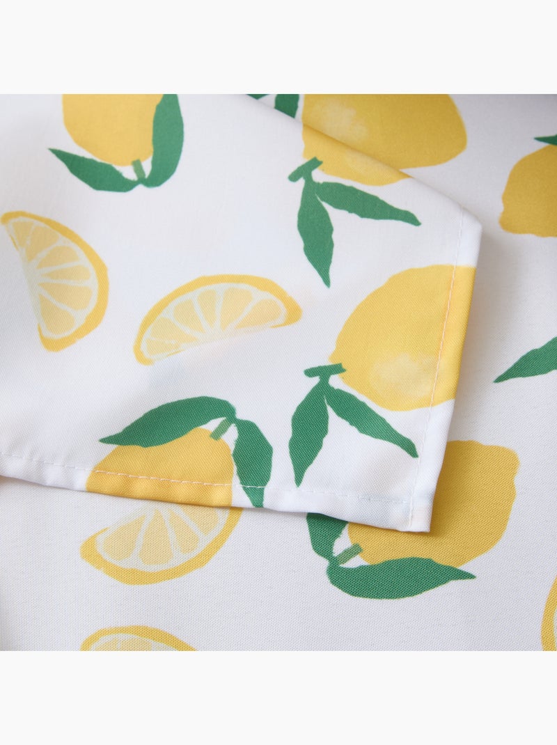 Nappe rectangle anti tache imprimée citron Jaune - Kiabi
