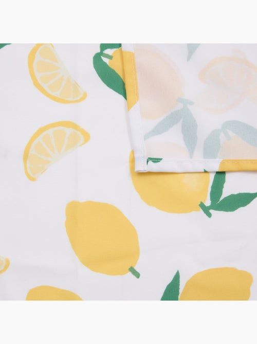Nappe rectangle anti tache imprimée citron - Kiabi