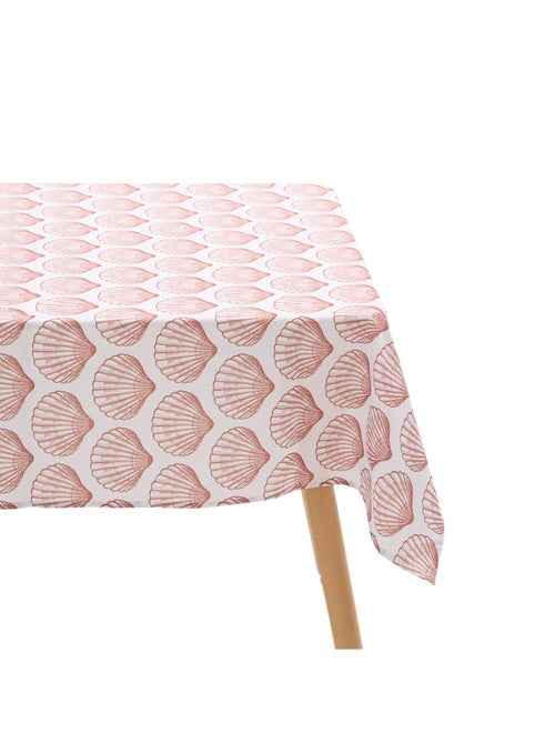 Nappe rectangle anti tache imprimée coquillage - Kiabi