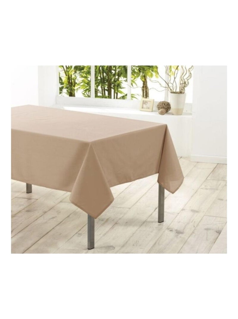 Nappe rectangle Collection Essentiel top couleur Beige - Kiabi