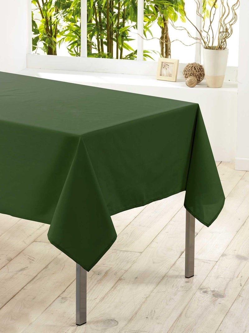 Nappe rectangle Collection Essentiel top couleur Kaki - Kiabi
