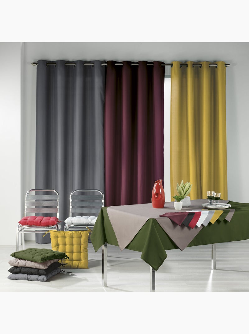 Nappe rectangle Collection Essentiel top couleur Noir - Kiabi