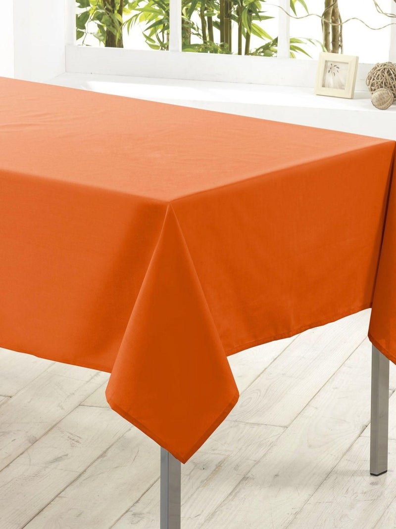 Nappe rectangle Collection Essentiel top couleur Orange - Kiabi
