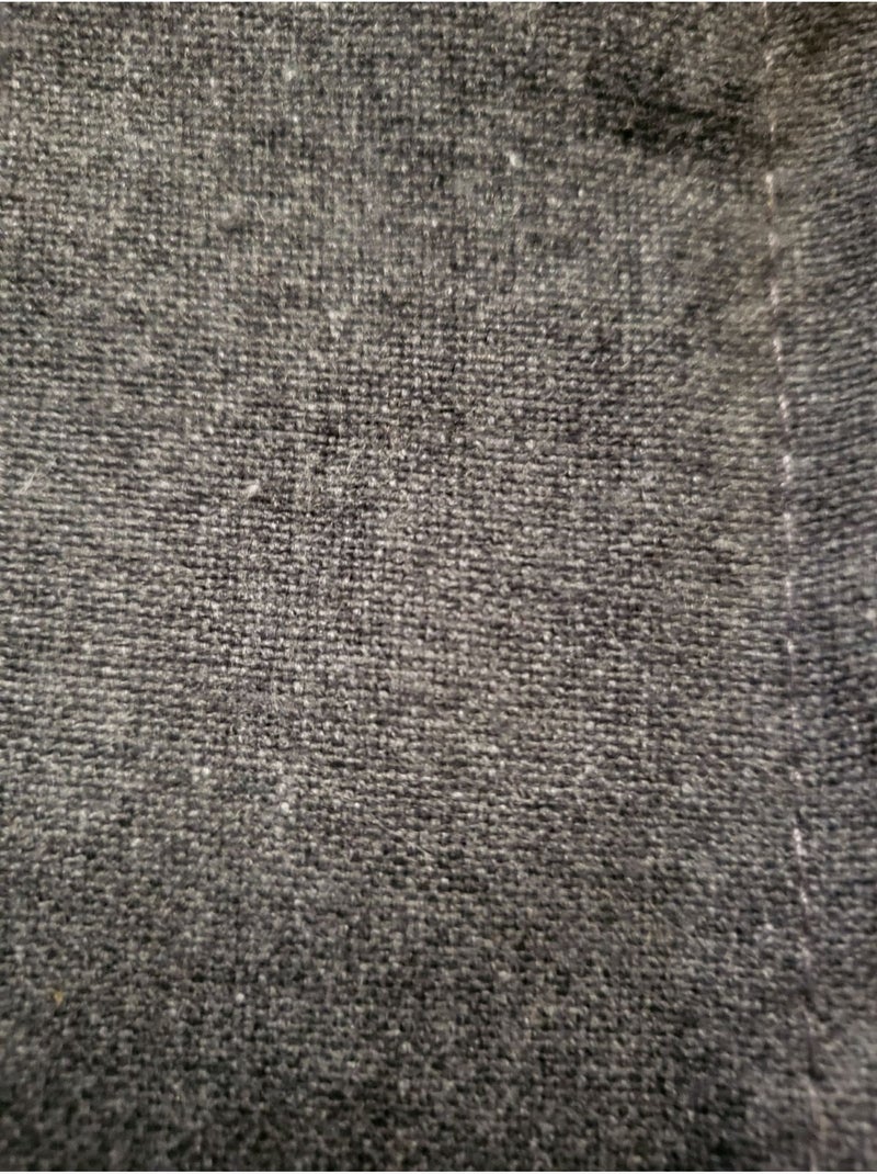 Nappe rectangle coton recycle 140 x 240 cm Grand mistral noir Noir - Kiabi