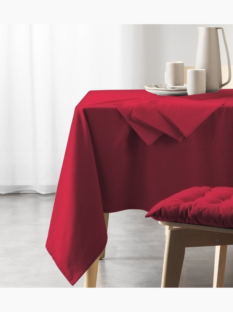 Nappe rectangle coton recycle Mistral Bordeaux - Kiabi