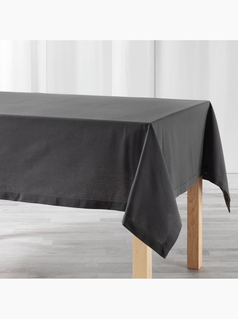 Nappe rectangle en coton Charline gris anthracite - Kiabi