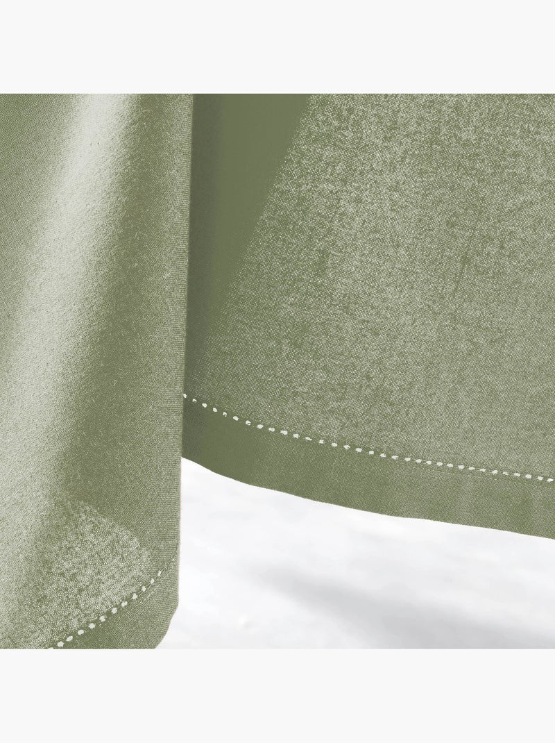 Nappe rectangle en coton Charline Kaki - Kiabi
