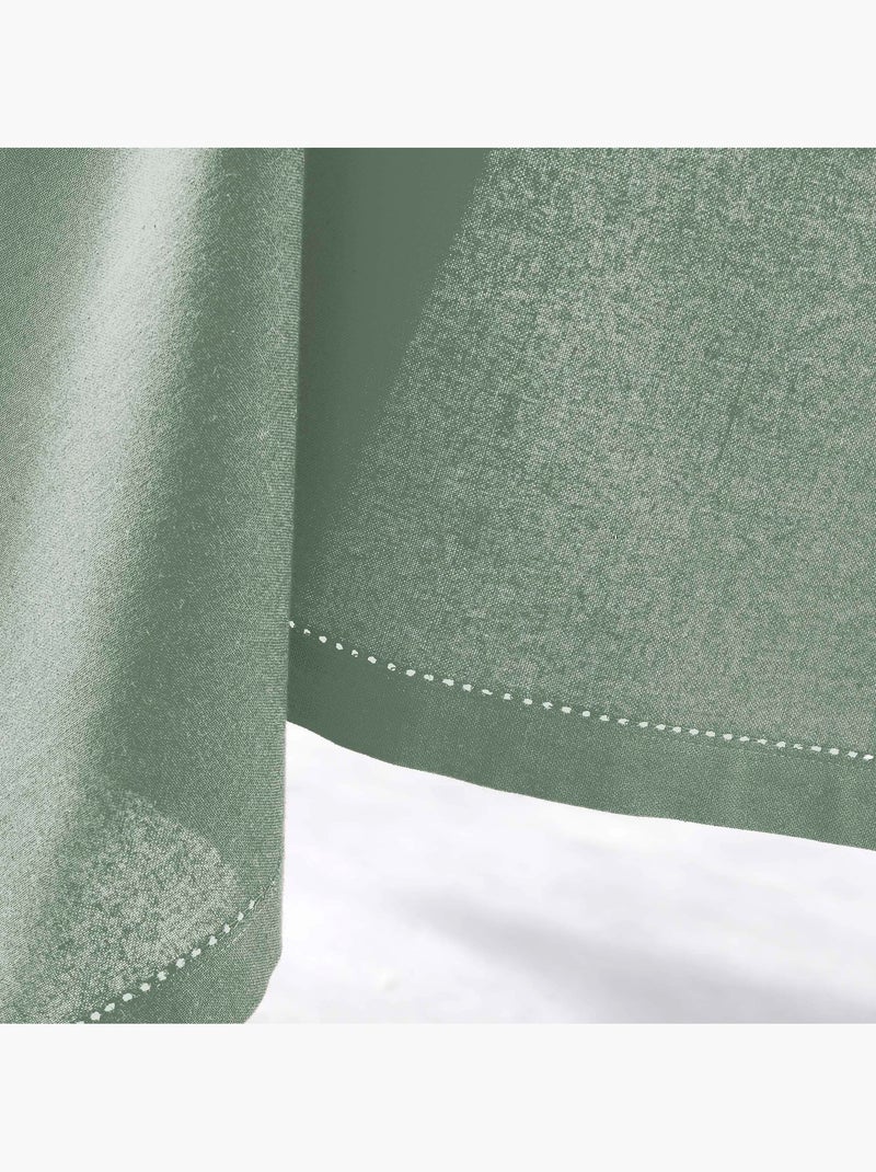 Nappe rectangle en coton Charline Vert cèdre - Kiabi