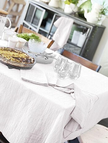 Nappe rectangle en Gaze de coton