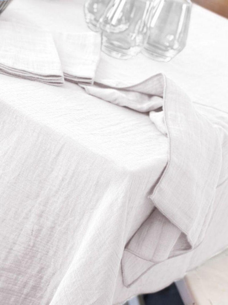 Nappe rectangle en Gaze de coton Blanc - Kiabi
