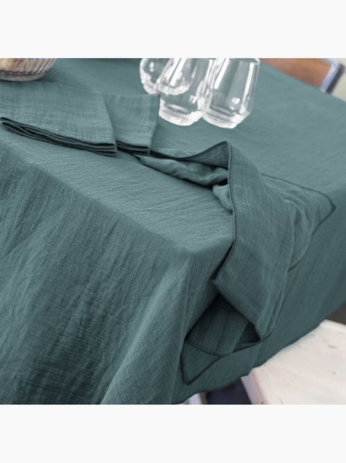 Nappe rectangle en Gaze de coton - Kiabi Nappe rectangle en Gaze de coton - Kiabi