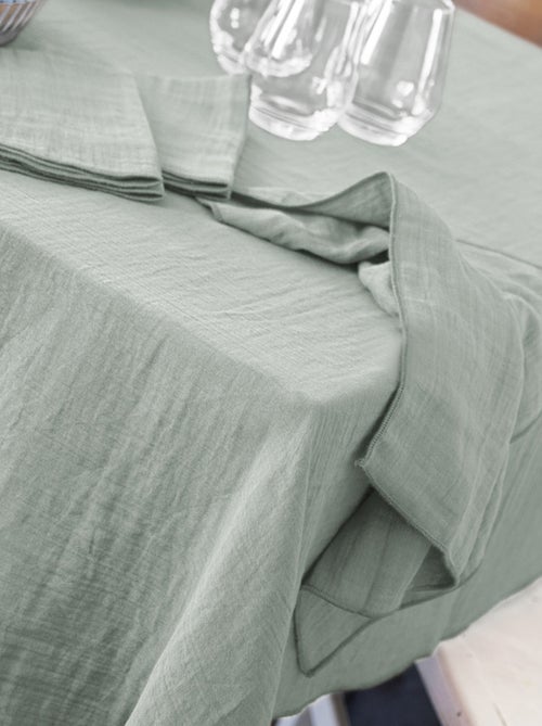 Nappe rectangle en Gaze de coton - Kiabi Nappe rectangle en Gaze de coton - Kiabi