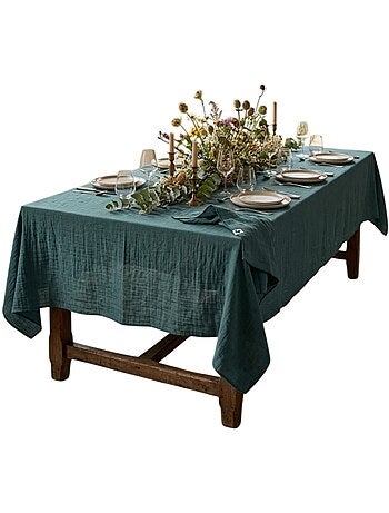 Nappe rectangle en gaze de coton Gaia