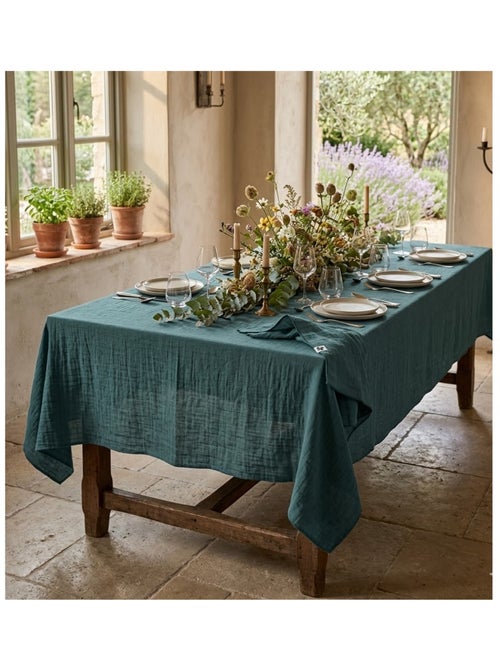 Nappe rectangle en gaze de coton Gaia - Kiabi Nappe rectangle en gaze de coton Gaia - Kiabi