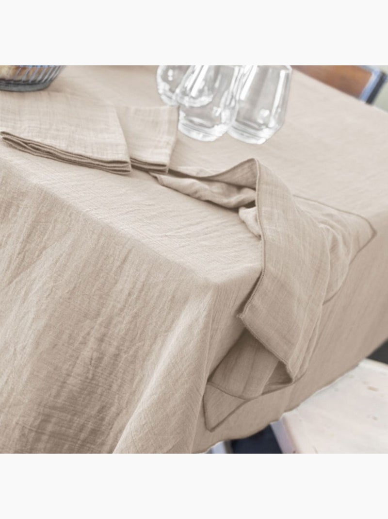 Nappe rectangle en Gaze de coton Marron clair - Kiabi