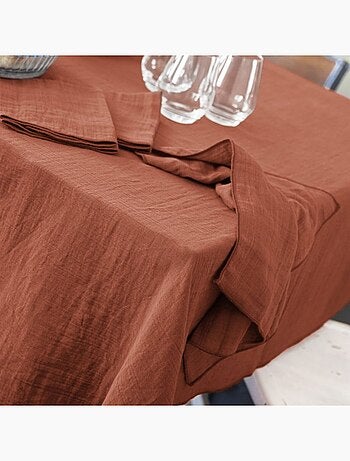 Nappe rectangle en Gaze de coton