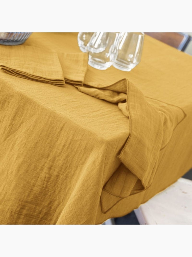 Nappe rectangle en Gaze de coton Safran - Kiabi
