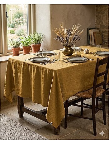 Nappe rectangle en lin Collection Soline
