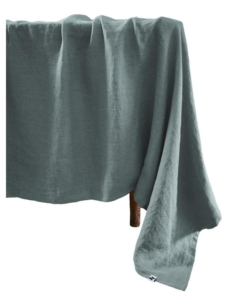 Nappe rectangle en lin Solines Orange - Kiabi